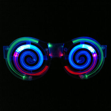 Spiral Sunglasses, 6 LED (RBG)