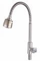 Modern Black Brass Wall Mounted Water Tap Faucet