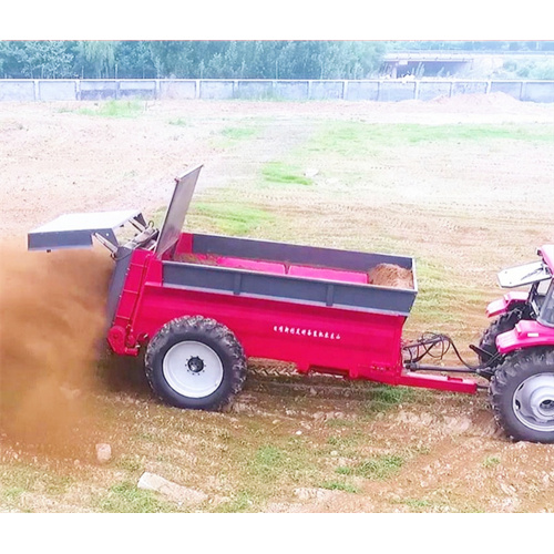 Esparcidor de fertilizante de estiércol de toma de fuerza montado en tractor