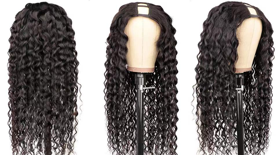 Wholesale High Quality Human Hair U-Part Wigs Straight For Black Women,Wholesale Body Wave Brazilian Human Half Wig Vendor