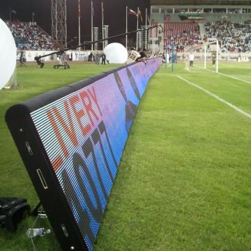 Pantalla de exhibición del perímetro de deportes de fútbol