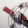 Gold bronze mini moon wine rack