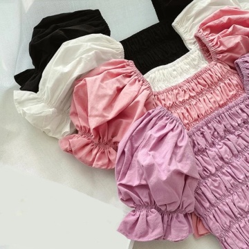 Kemeja baju puteri gadis musim panas