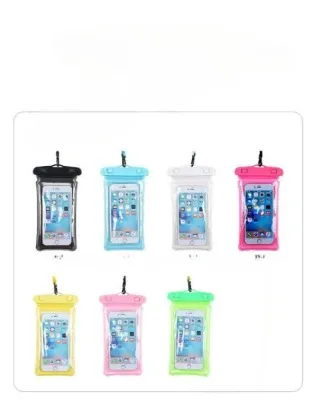 Simplicity Airbag Touch Screen Diving Water Splashing Transparent PVC Waterproof Phone Case