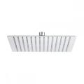 Ulter-thin big square silver SS304 overhead shower head