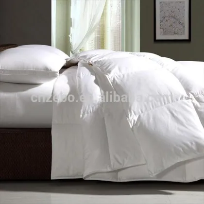 High Quality Luxury 233T Cotton Fabric 200GSM White Duck Down Duvets / Goose Down Duvet