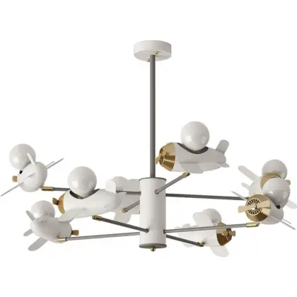 Airplane Led Kids Ceiling Lamp Child For Bedroom