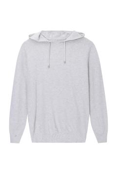 Men's Knitted Pineapple Textured Cotton Hoodie