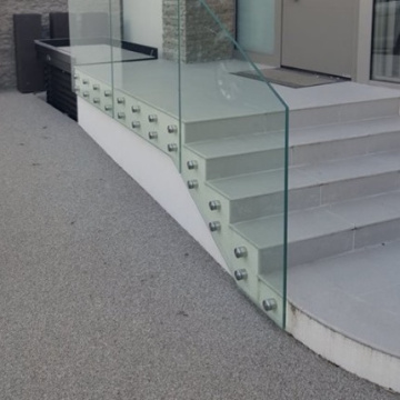 Balkon korkuluğu paslanmaz çelik korkuluk cam desteği
