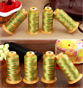 Polyester Rainbow Variegated Tex 80 Thread & Bonded Nylon Thread for Sewing: Multi-Colored Textile Materials