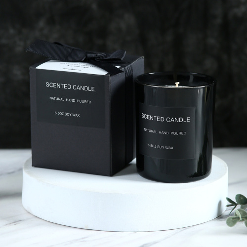 Soy Wax Black Jar candles cherry scented candles