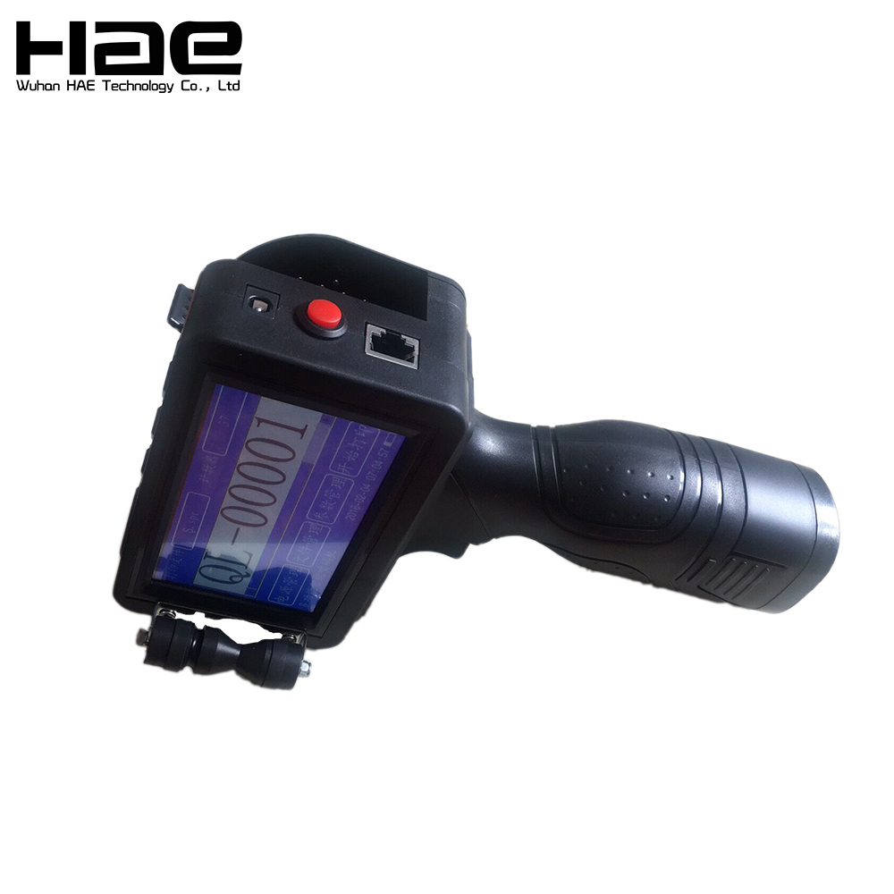 Handheld Code Date Printer Printing On Pipe