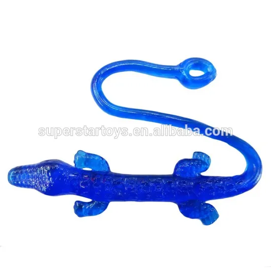 lizard sticky toy with YOYO, stretchy toy animal