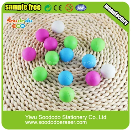 Cute Ball Shaped Eraser,Assorted design eraser