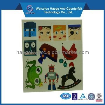 2013 HOT popular customized cartoon sticky labels