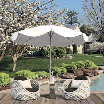 Set di divani giardino intrecciato in lega di alluminio moderno moderno nordico