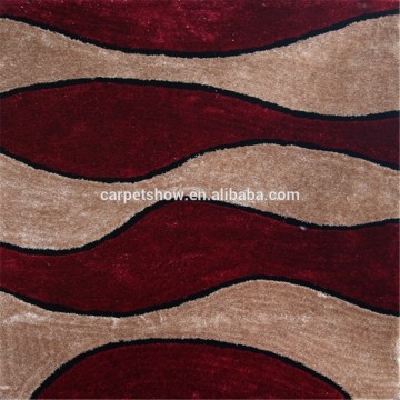 Acrylic shaggy carpet customer design
