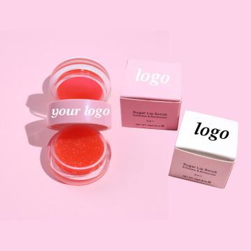 Logo Kustom Grosir Masker Bibir Merah Muda &amp; Balm Bic Moisturizing Balm