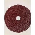 Aluminum oxide fiber disc finishing