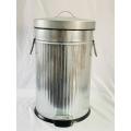 20L primary color galvanized trash can