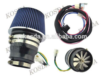Car Blue Air Intake Supercharger Electric Turbo Kits