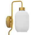 Gracieleigh Iron Plug-in Armed Sconce Wall Lamp