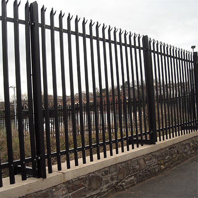 Steel Palisade Fence Metal Galvanized