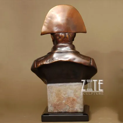 Popular Style Outdoor Decor bronze napoleon bust sculpture