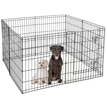 Stainless Steel Outdoor Dog Playpen for Large Pets