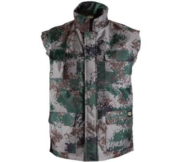 Gilet invernale mimetico 100% poliestere