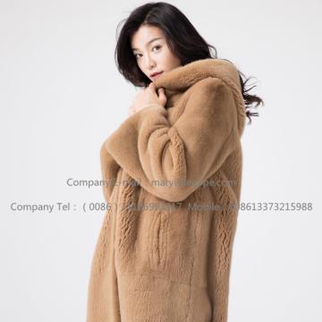 Kopenhagen Reversible Mink Fur Hooded Overcoat