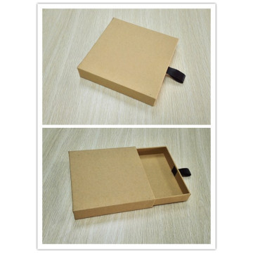 Plain Simple Design Kraft Paper Drawer Box