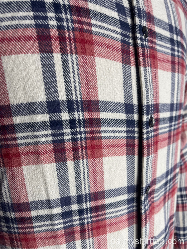 Mænds retro plaid flanell shirt