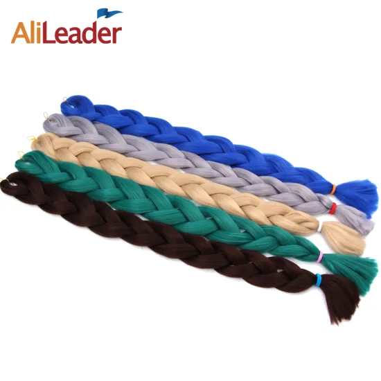 AliLeader 82 Inch High Quality Synthetic Hair Extensions 165G Jumbo Braid Crochet Braiding Hair