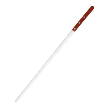 Barbecue Kebab Skewers: Long, Stainless Steel with Wooden Handles