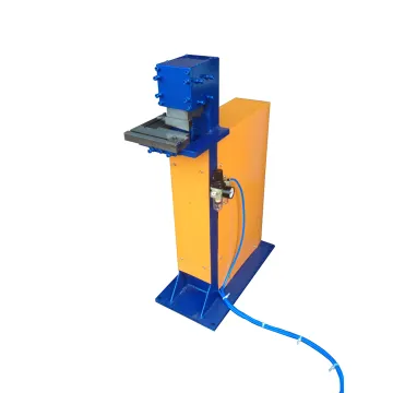 Sheet Metal HVAC Duct Notching Machine - Pneumatic Foot Pedal Corner Cutting