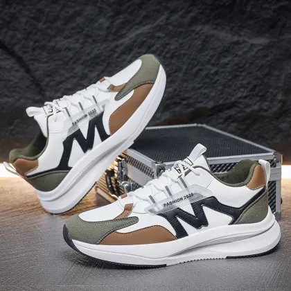 Autumn New Arrival Men's Breathable Mesh Running Shoes Dad Style