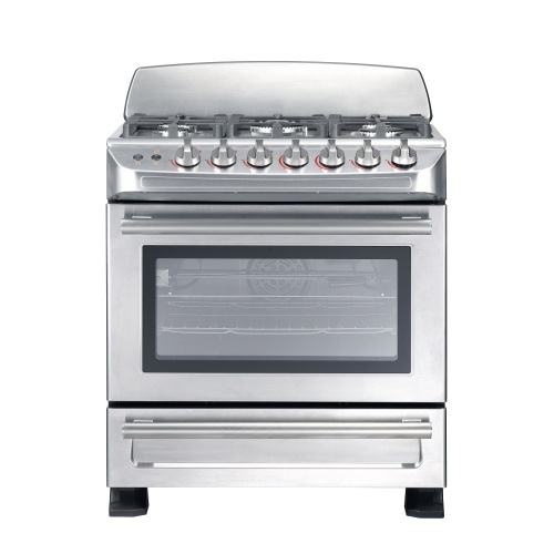 Commercial 5 Burner Gas Stove with Bakery Oven