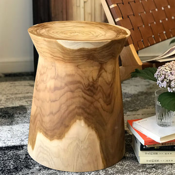 Modern Irregular Wooden Coffee Side Table with Legs - MORE DESIGN