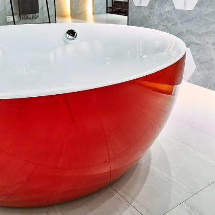 Air Bubble Bathtub Simple Eco Friendly Acrylic Soaking Mini Bathtub