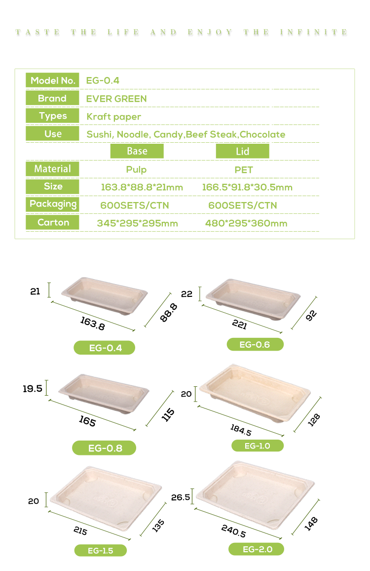 Sugarcane Bagasse Pulp Food Container