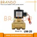 Válvulas de agua solenoide operadas por diafragma UW-20 NBR de 3/4 &#39;&#39;