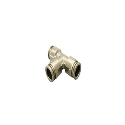 One Touch Air Fittings - Customizable Pneumatic Tee Fittings MPE Size