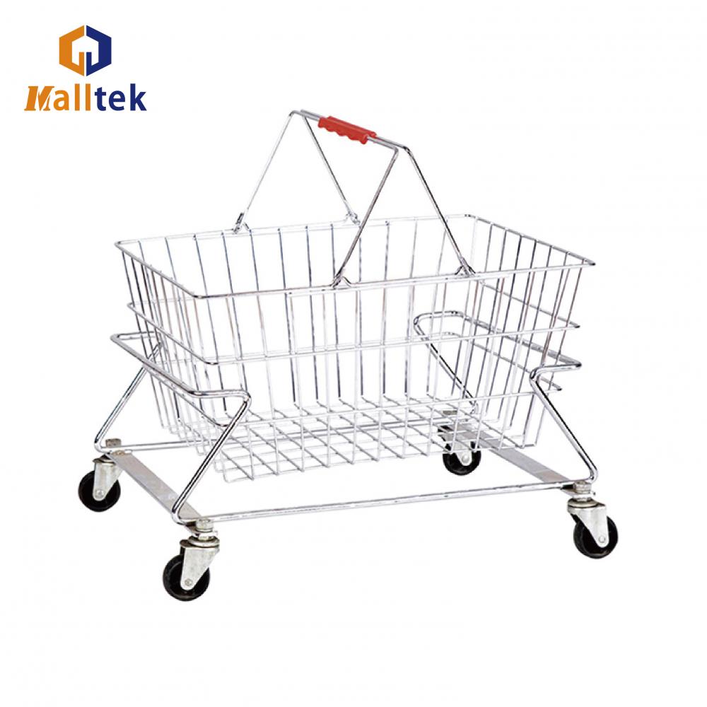 Supermarket Metal Shopping Basket Holder