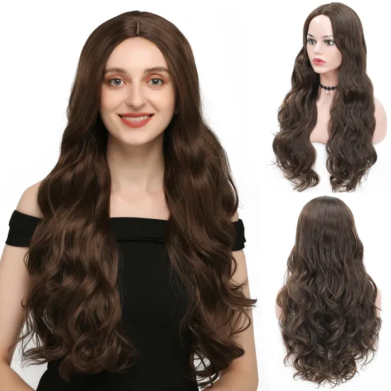 X-tress Popular Blue Body Wave 22 Inch Synthetic Hair Wigs Long Wavy Natural Hair Wigs High Temperature Fiber Wigs For Women