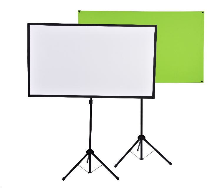 Light-weight portable X Type Tripod projector screen