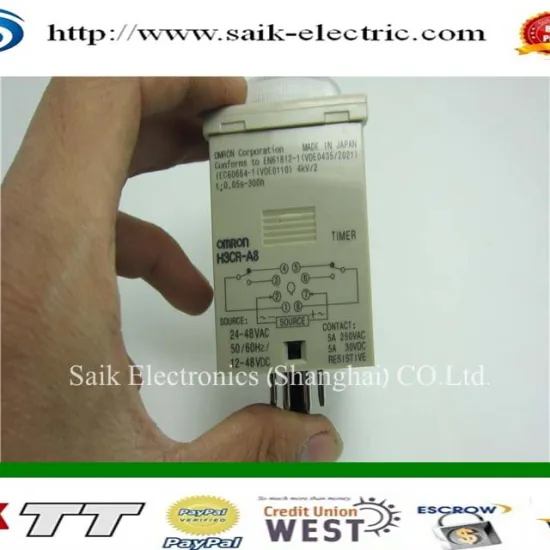 Omron Timer H3CR-A8 0.05s-300h 12 to 48V 24 to 48VDC
