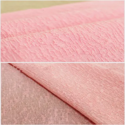 Breathable Pink Doris Cloth Jacquard Knitting Fabrics
