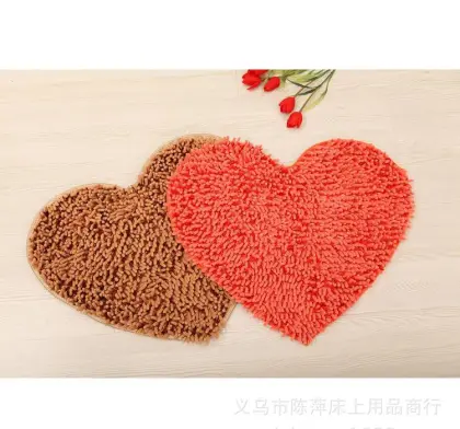 Heart Shaped Door Mat Shower Mats