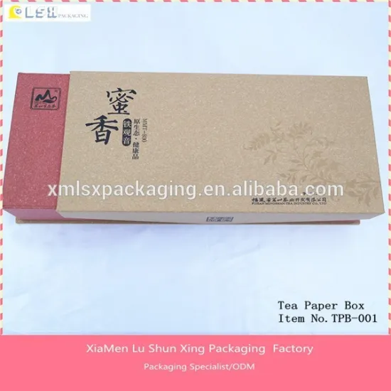 Designer Custom Print Tea Box Luxury Packaging Paper Gift Tea Box